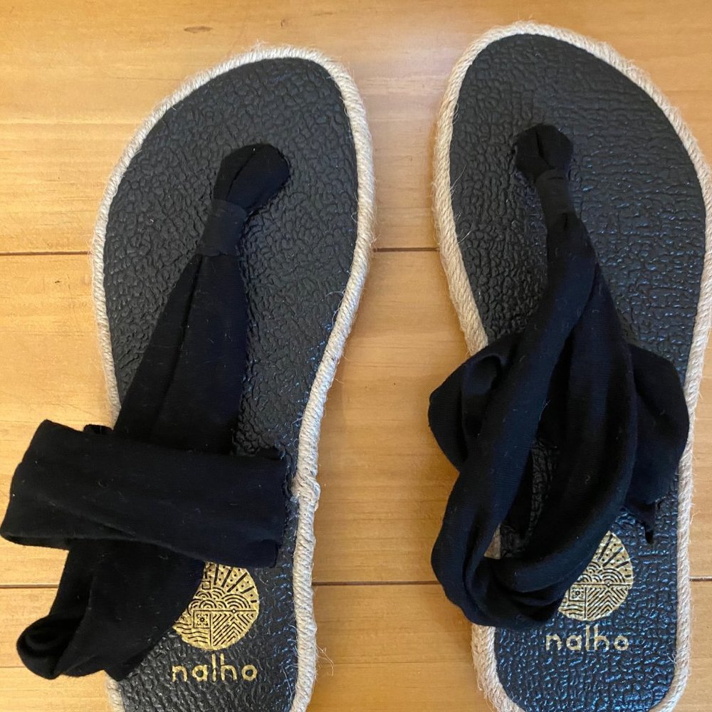 NALHO Yoga Mat Espadrille Sandals SIZE 37/US 6-7
